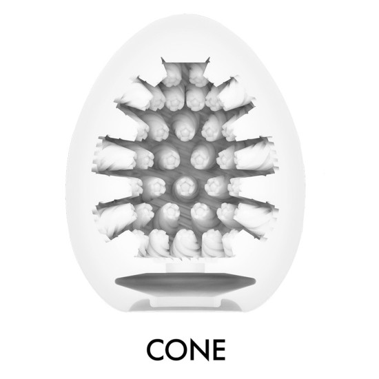 Мастурбатор-яйце з щільного TPE і пробник лубриканта, 5 ml Tenga Egg Cone