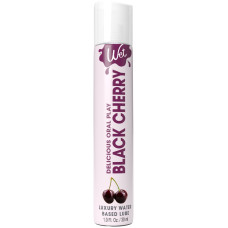 Съедобная смазка для оральных ласк со вкусом чёрной вишни Wet Oral Play Black Cherry, 30 ml