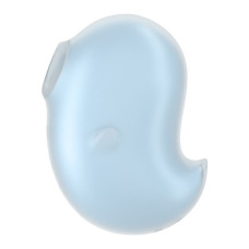 Вакуумный клиторальный стимулятор с вибрацией, синий Satisfyer Cutie Ghost Blue