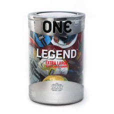 Набір презервативів, мегапак тюб ONE Legend Extra Large, 100 шт