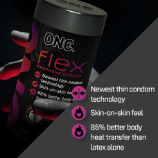 Презервативи в подарунковій упаковці ONE Flex Graphene Condom, 10 шт.