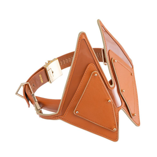Маска на глаза, коричневая Lockink Vixen Blindfold Brown Set