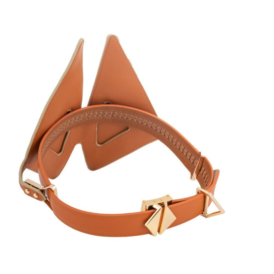 Маска на глаза, коричневая Lockink Vixen Blindfold Brown Set
