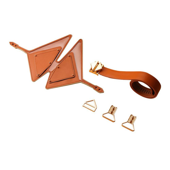 Маска на глаза, коричневая Lockink Vixen Blindfold Brown Set