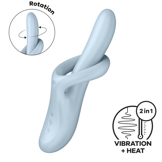 Вибратор, синий Satisfyer Heat Flex 4 Blue
