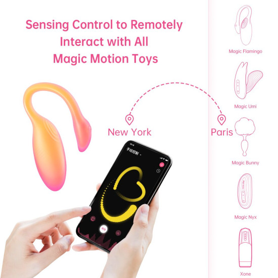 Смарт-виброяйцо оранжевое Magic Motion Flamingo Max Orange