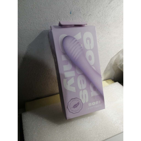 Вибратор для точки G из мягкого силикона, фиолетовый Good Vibes Only Sofi G-Spot Vibrator Soft Silicone Purple (мятая упаковка!!!)