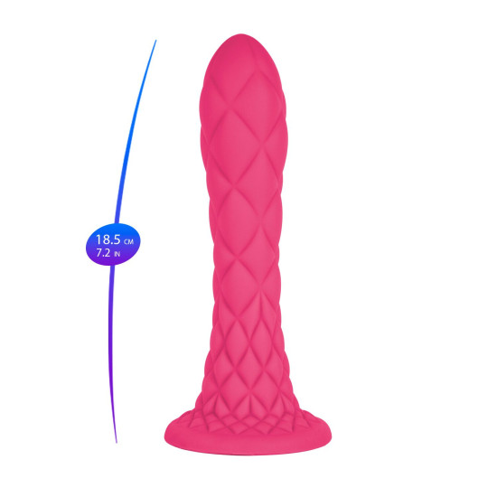 Фалоімітатор, рожевий SilexD Fantasy Liquid Silicone Dreamy Pink, 7 in