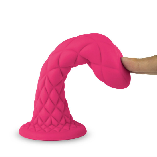 Фалоімітатор, рожевий SilexD Fantasy Liquid Silicone Dreamy Pink, 7 in