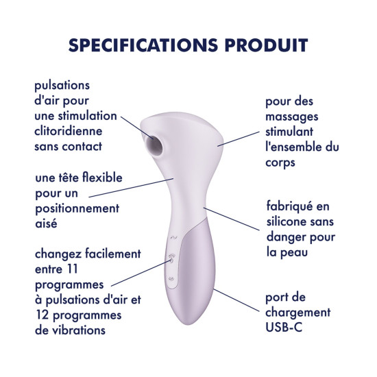 Вібромасажер з вакуумною кліторальною стимуляцією Satisfyer Wand-erful