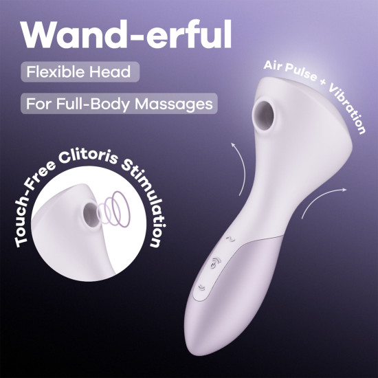 Вібромасажер з вакуумною кліторальною стимуляцією Satisfyer Wand-erful