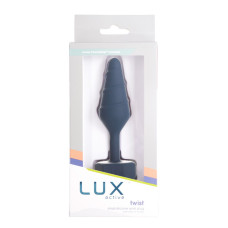 Анальная пробка, синяя Lux Active Twist Plug Small Blue