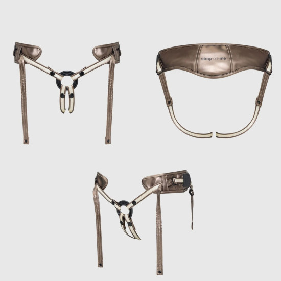 Трусы для страпона из экокожи Strap-On-Me Leatherette Harness Desirous - New Design