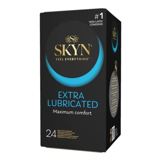 Безлатексні преміум-презервативи, 24 шт SKYN Extra Lubricated (м'ята упаковка!!!)
