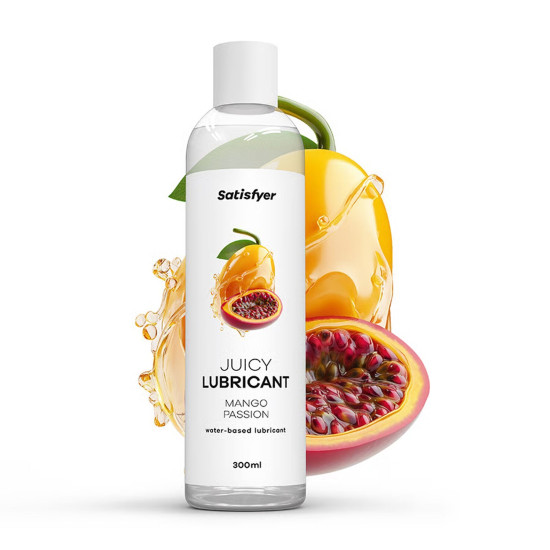 Лубрикант на водній основі, манго та маракуя Satisfyer Juicy Lubricant Mango & Passion, 300 ml (пом'ята упаковка)