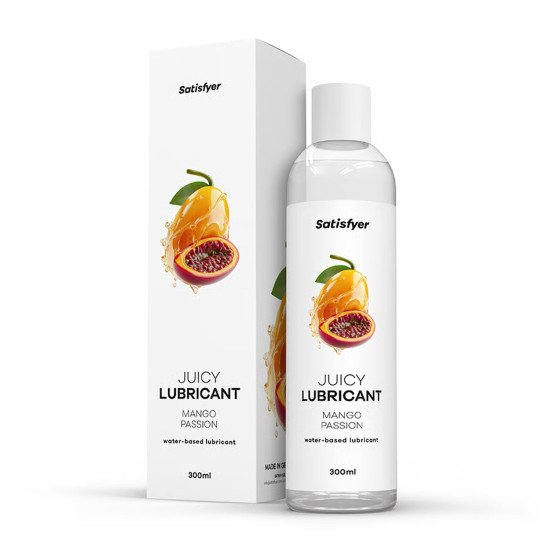 Лубрикант на водній основі, манго та маракуя Satisfyer Juicy Lubricant Mango & Passion, 300 ml (пом'ята упаковка)