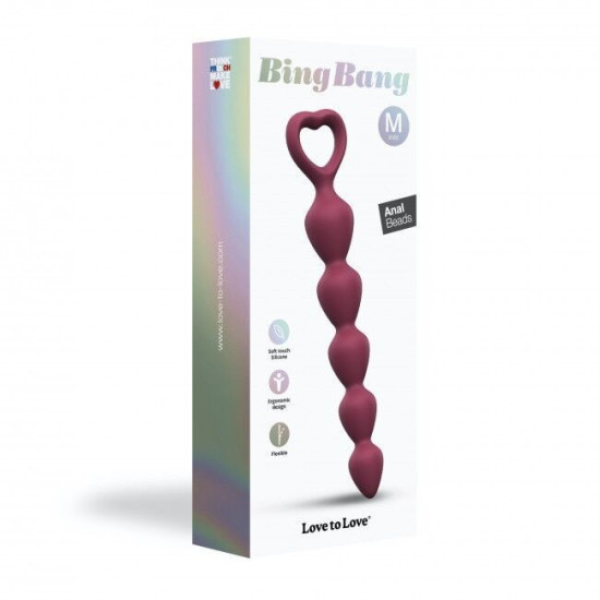 Анальная цепочка, фиолетовая Love To Love Bing Bang M Plum Star