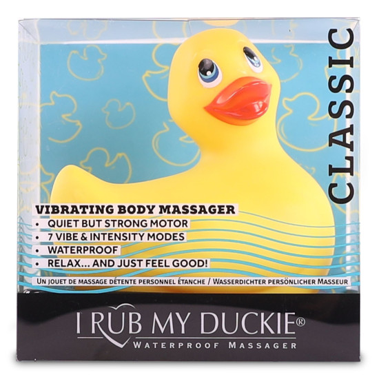 Вібромасажер качечка-скромняжка, жовтий I Rub My Duckie Classic Yellow v2.0