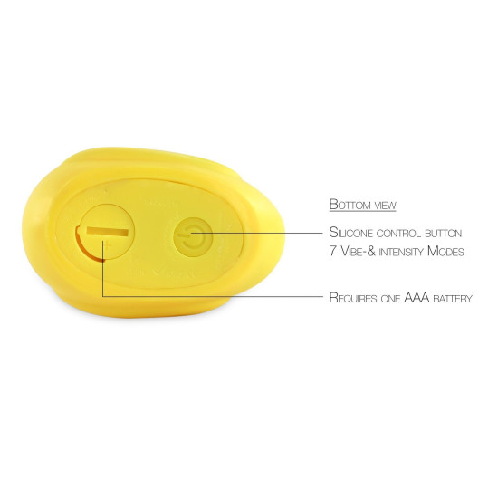 Вібромасажер качечка-скромняжка, жовтий I Rub My Duckie Classic Yellow v2.0