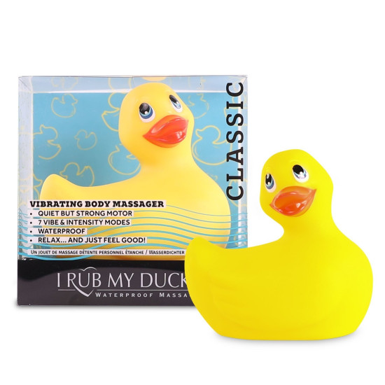 Вібромасажер качечка-скромняжка, жовтий I Rub My Duckie Classic Yellow v2.0