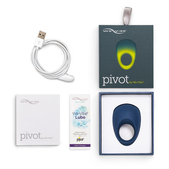 Смарт-віброкільце, синє We-Vibe Pivot