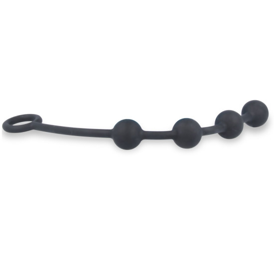 Силиконовые анальные шарики черного цвета, макс. диаметр 2 см Nexus Excite Small Anal Beads