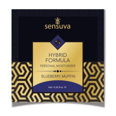 Пробник змазки на гібридній основі зі смаком чорничного мафіна Sensuva Hybrid Formula Blueberry Muffin, 6 ml