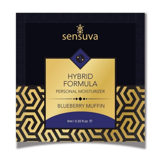 Пробник смазки на гибридной основе со вкусом черничного маффина Sensuva Hybrid Formula Blueberry Muffin, 6 ml