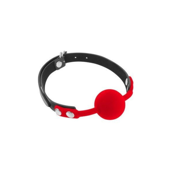 Класичний кляп із силіконовою кулькою, червоний Fetish Tentation Silicone Gag Ball Red