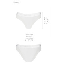 Трусики с прозрачной вставкой, белые Passion PS002 Panties White, S