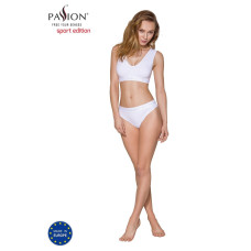 Спортивный топ из эластичного хлопка, белый Passion PS005 Top White, L