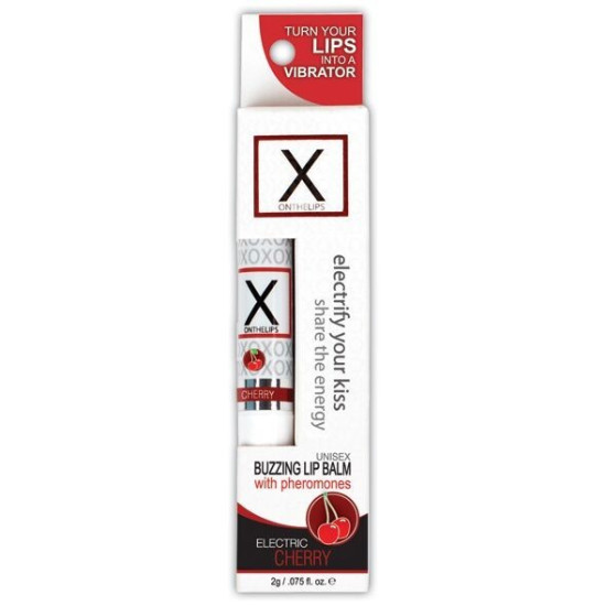 Возбуждающий бальзам для губ с феромонами и ароматом вишни Sensuva X on the Lips Cherry