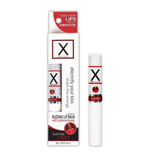 Возбуждающий бальзам для губ с феромонами и ароматом вишни Sensuva X on the Lips Cherry