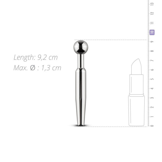 Полый уретральный стимулятор, длина 7,5 см, диаметр 12 мм Sinner Gear Unbendable Hollow Penis Plug