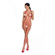 Еротичний бодістокінг, червоний Passion BS091 Red