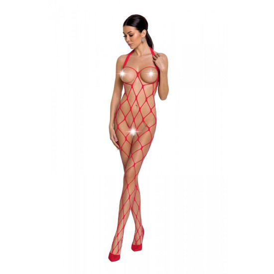 Еротичний бодістокінг, червоний Passion BS091 Red