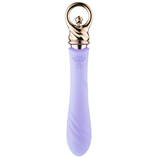 Вибратор для точки G с подогревом, фиолетовый Zalo Sweet Magic Courage Fantasy Violet