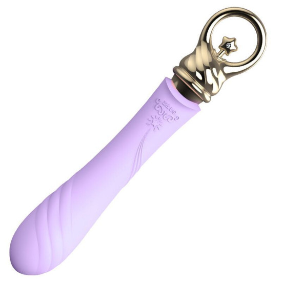 Вибратор для точки G с подогревом, фиолетовый Zalo Sweet Magic Courage Fantasy Violet