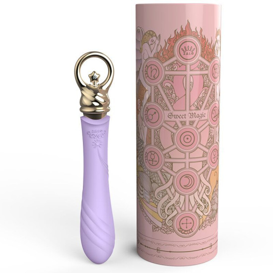 Вибратор для точки G с подогревом, фиолетовый Zalo Sweet Magic Courage Fantasy Violet