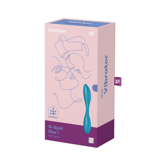 Універсальний вібратор з гнучким стовбуром та фіксацією положення Satisfyer G-Spot Flex 1
