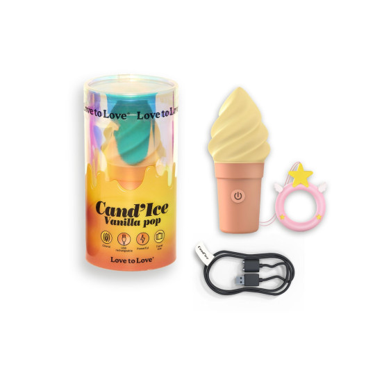 Вібратор-морозиво зі смаком ванілі Love To Love Cand'Ice Vanilla Pop