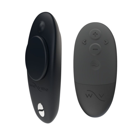 Смарт-вібратор в трусики з оновленим пультом ДУ, чорний We-Vibe Moxie+ Satin Black