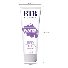 Змазка на водній основі з ароматом червоних фруктів BTB FLAVORED RED FRUITS, 100 ml