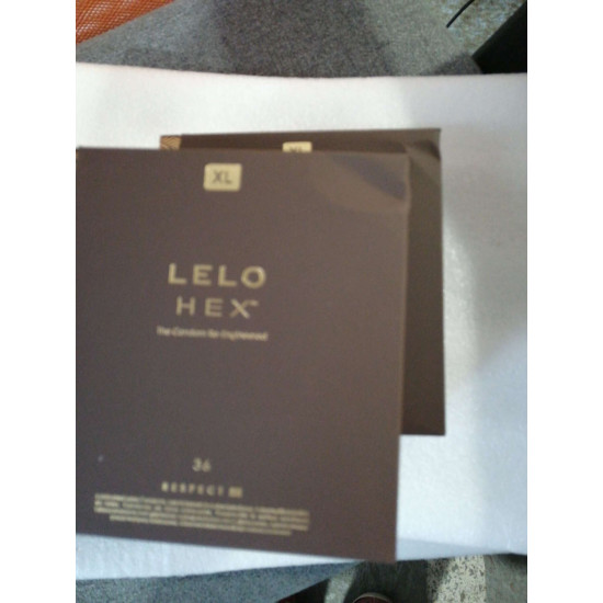 Презервативи Respect XL, 36 шт., м'ята упаковка Lelo Hex Condoms Respect XL 36 Pack