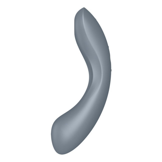 Вакуумний стимулятор з вібрацією, сіро-блакитний Satisfyer Curvy Trinity 1 Bluegrey