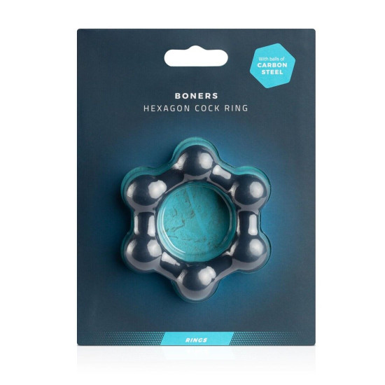 Ерекційне кільце шестикутної форми Boners Hexagon Cock Ring