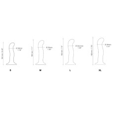 Силіконова насадка для страпона для стимуляції точки P&G Strap-On-Me P&G-Spot Dildo Silicone, XL