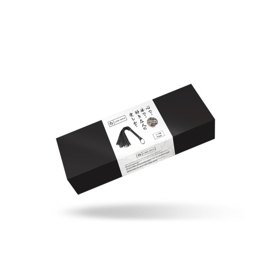 Флоггер 44 см з екошкіри Liebe Seele Black Organosilicon Flogger