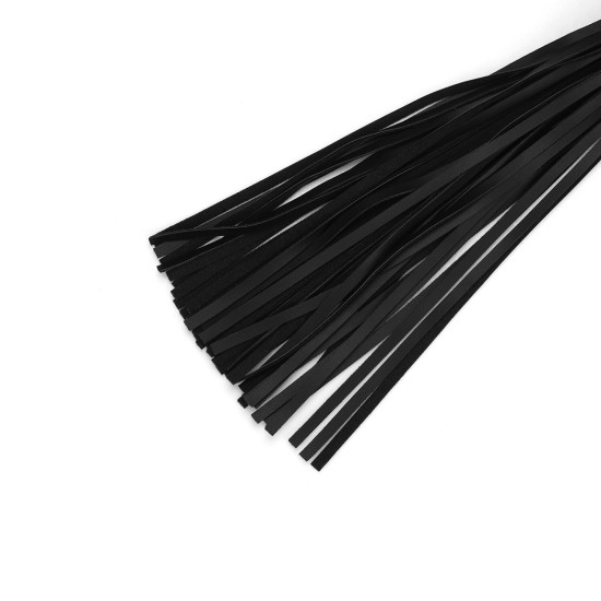 Флоггер 44 см з екошкіри Liebe Seele Black Organosilicon Flogger
