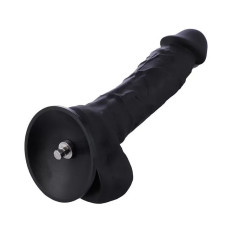 Силіконовий фалоімітатор, довжина 21 см, чорний Hismith Silicone Dildo Black, 8.3in
